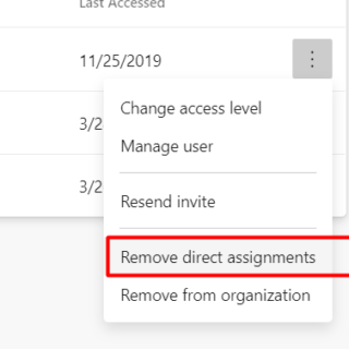 Removing direct Assignments for a user – AzureDevOps Guide