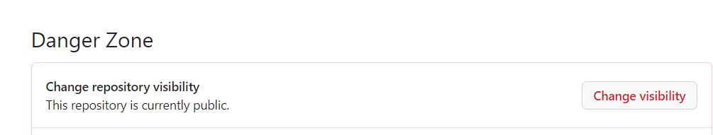 GitHub Repo Visibility